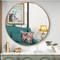 Gold Round Mirror, Round Mirror 19.6 inch, Gold Circle Mirror Metal Frame, Round Wall Mounted Mirrors for Living Room, Bathroom, Wall, Entryway, Vanity,Trend Style